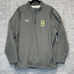 Under Armour Men’s 2XL Boston Bruins Gray 1/4 Zip Pullover Alternate B Coldgear